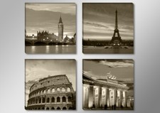 Bilder auf Leinwand 4er Set 20