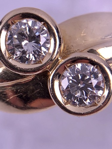 Brillantring 50ct 2x0 25ct - 0.50ct, 2x0,25ct