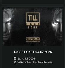 Till Lindemann Fest Leipzig 4.7.2026 Golden Circle - Ausverkauft 