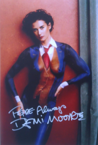 Demi moore orig autogramm - moore,