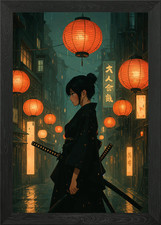 Anime Girl in Rainy Japanese
