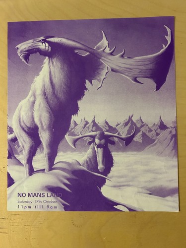 Rave flyer mans land - mans,