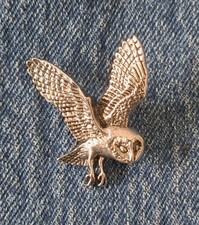 Eule Schleiereule Pin Jäger