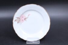 Oscar Schaller rosa Blumen Goldrand Kuchenteller Teller Vintage Ø 19,5 cm