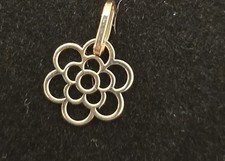 Blumenanhänger, Goldanhänger Blume, 585 Gold/14 KaratGold 585