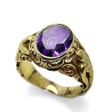 JUGENDSTIL HERREN GOLD RING