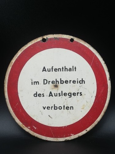 Altes blechschild deutsche - blechschild, db