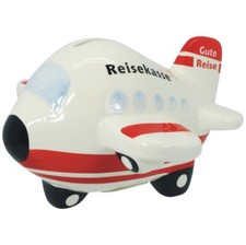 Spardose Reisekasse Flugzeug Geldgeschenk Urlaubskasse Sparschwein Urlaubsgeld