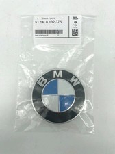 ORIGINAL BMW Emblem Plakette Ø 82mm 51148132375 inkl. 2x Tüllen Motorhaube Heck