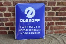 Dürkopp Motorräder Fahrräder Emailleschild Emailschild Werbung
