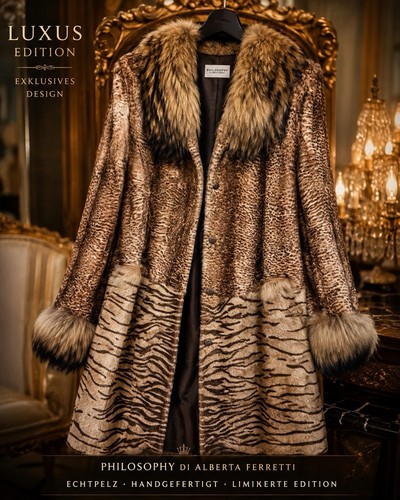 Alberta ferretti pelzmantel - ferretti,