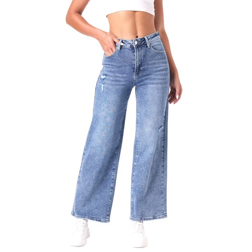 Damen stretch destroyed look - stretch, destroyed-look