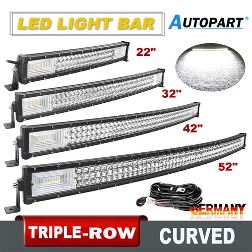 Curved row led - 3-row, bar
