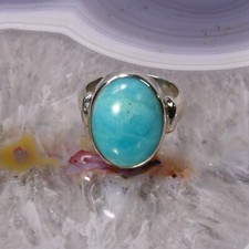 Amazonit Ring, 925er Silber, Edelsteinring (24029), Edelsteinschmuck