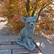Steinfigur  Chihuahua Hund