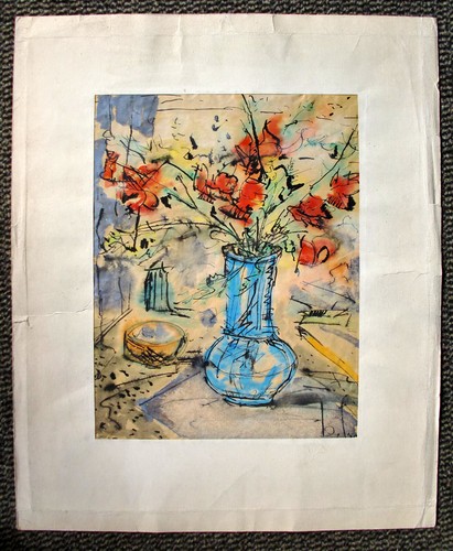 Blumenstilleben aquarell - blumenstilleben, /