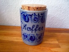 alte Kaffee Vorrats Dose, Kork Deckel - Kaffeetopf - Vorratsdose - Vorrats Topf