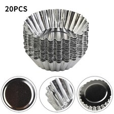20 Stück/Set Antihaft Ei Tarte Form Muffin Cupcake Mini-Pfanne Wiederverwendbar