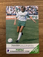 Autogrammkarte Postkarte Werder Bremen Thomas Wolter