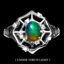 925 Sterling Silber Ring Oval