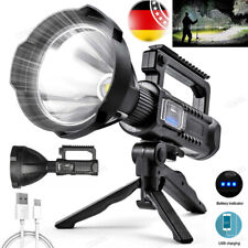 LED Handscheinwerfer Wiederaufladbare USB Akku Taschenlampe Camping 8000mAh DHL