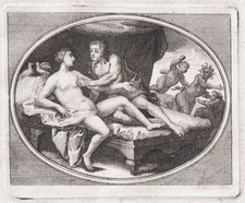 Venus Mars mythology Mythologie gravure engraving Kupferstich 1750
