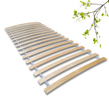 Rolllattenrost Lattenrost 90x200 mit Federleisten Rollrost Lattenrahmen Birke