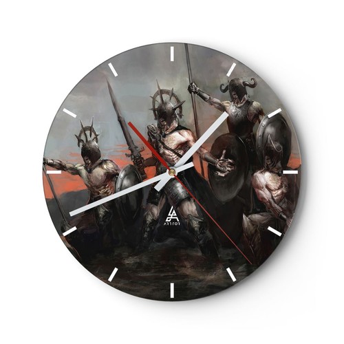 Modern wanduhr 30x30cm rund - wanduhr,