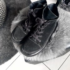 Rundholz Schuhe, Stiefel, Schwarz