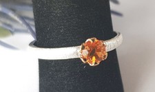 SCHMUCK-STCK Ring 18,5 58 925 SILBER Feueropal vergoldet orange NEU FACETTEN
