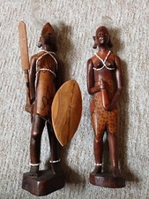 Afrika Deko Massai Holz Figuren Ca 33cm
