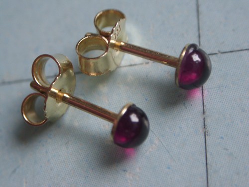 Edle granat ohrstecker - edle,