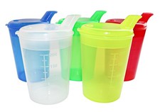 Medi-Inn Schnabelbecher Schnabeltasse 250 ml Set 1 Unterteil + 2 Deckel