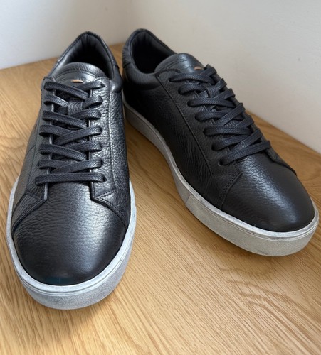 Santoni schwarze leder - santoni, herren