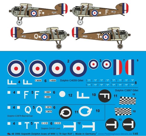 Peddinghaus decals 3996 - 1:48,