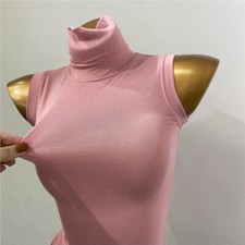 Damen Rollkragen Weste Slim