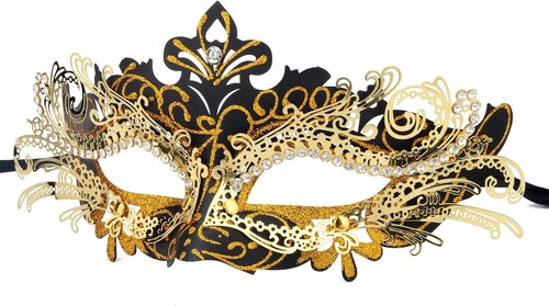 Venezianische maske schwarz - venezianische,