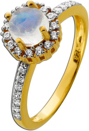 Mondstein ring silber - ring,