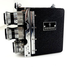 Siemens Halske Filmkamera D  16mm film movie camera Tele Xenar Xenon 1935 jo079