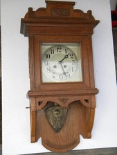 1910 unrest. JUGENDSTIL WANDUHR FREISCHWINGER Pendeluhr orig Aufsatz Art Nouveau