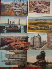 USA alte Farbpostkarten von