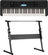 Yamaha PSR-E383 Keyboard 61 Tasten Anschlagdynamik DSP-Effekt Ständer Set