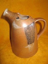 1 Kanne m. Henkel Salzbrand aus Kümmelschänke Dresden Mund, Augen, Arme Rarität