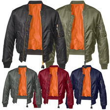 Brandit MA1 Bomber Flieger Piloten Übergangs Jacke Army Security Style Neu