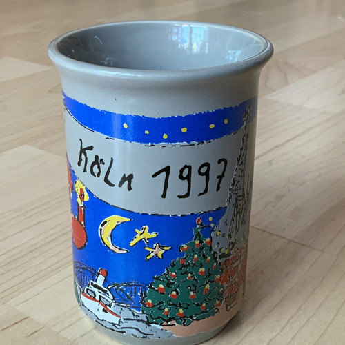 Keramik becher mit henkel - keramik,