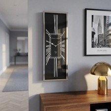 Wanduhr Art-Deco rechteckig
