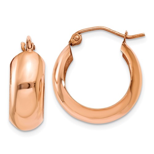 Creolen karat rotgold - creolen, x