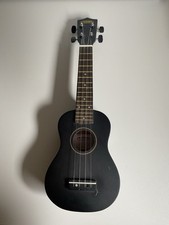 Classic Cantabile Ukulele Sopran, Schwarz, Holz, Hawaii Gitarre