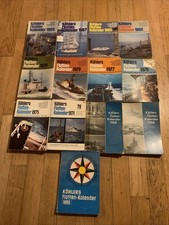 Konvolut 13x Köhlers Flottenkalender Zwischen 1965 und 1989, Marine Schifffahrt