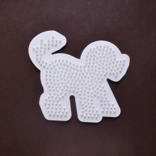 Bügelperlenschablone Hund Kunststoff weiß von Hama Nr.287